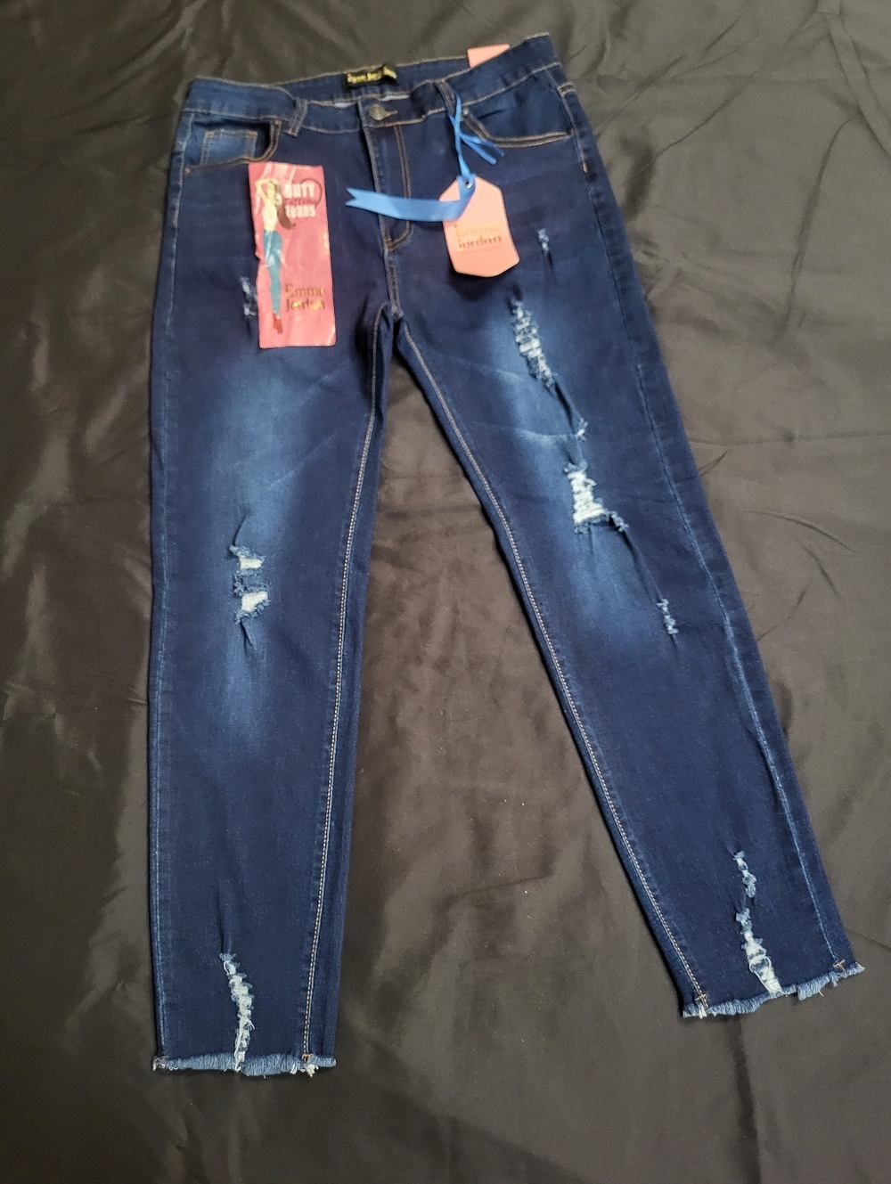 Emme Jordan Butt Lifting Stretch Skinny Fit Blue Jeans Women Size 17 NWT